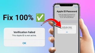 Verification Failed this Apple ID is Not Active Problem 2024  United States [upl. by Shamrao418]