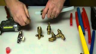 How to join pex plastic pipe five different ways Plumbing Tips [upl. by Accemahs865]