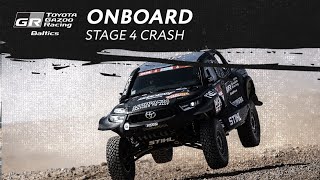 Stage 4 crash ONBOARD  Dakar 2022  Benediktas Vanagas [upl. by Sahc]