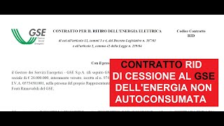 GSE scaricare il contratto RID ritiro dedicato [upl. by Suryt348]