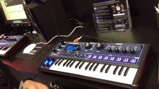 Kraft Music  Novation MiniNova Synth Demo at NAMM 2013 [upl. by Atnwahsal]