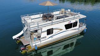 2004 Myacht 12 x 35 Pontoon Houseboat on Norris Lake TN  SOLD [upl. by Kcirevam]