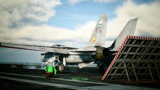 F14 Aircraft Carrier Mission Ace Combat 7 Skies Unknown [upl. by Padraic]