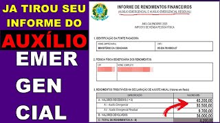 Como Emitir Informe de Rendimentos do Auxilio Emergencial [upl. by Egide]