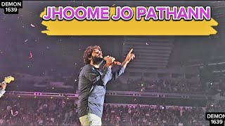 Arijit Singh – JHOOM JO PATHAN Live in Indoor Stadium Singapore 2023 [upl. by Aicatsue783]