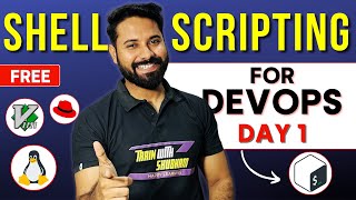 Learn Shell Scripting for DevOps in just 30 Minutes  FREE COURSE Day 1 [upl. by Jacquetta215]