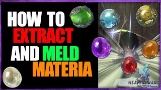 How to Extract and Meld Materia in Final Fantasy Online FFXIV [upl. by Montana299]