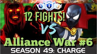 MCOC  Alliance War  Season 49  War 6  12 FIGHTS  Void Vs Spidey Supreme Node 45 [upl. by Adahsar279]