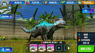 SCORPIOS REX GEN 2 COMING SOON  JURASSIC WORLD THE GAME [upl. by Sikorski]