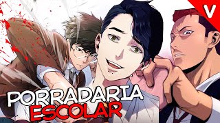 TOP 5 WEBTOONMANHWA ESCOLARES COM MUITAS LUTAS – PROTAGONISTA FRIO E SEM PODERES [upl. by Ettenrahc]