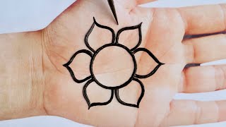 Very Easy Simple Mehndi Design For Front Hand Mehandi ka Design Mehendi design Mehndi Designs 58 [upl. by Weir]