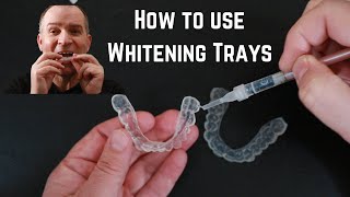 How to use custom fit tooth whitening trays [upl. by Christean]