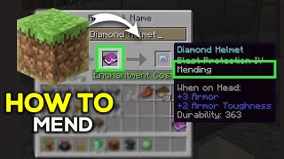 How Mending Works In Minecraft Easy Tutorial [upl. by Neelear]