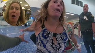 Angry Woman Has An Extreme Melt Down At Airport After Trying To Check In 100 Pound Luggage [upl. by Latif]