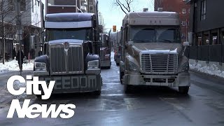 Truck convoy planned in Quebec City [upl. by Arutak]