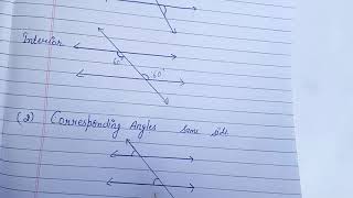 Alternate angle  corresponding angle and cointerior angles [upl. by Patnode743]