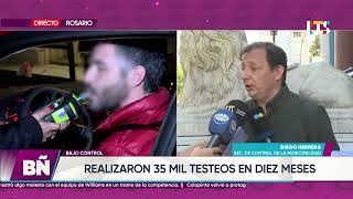 Bajo control récord de test de alcoholemia hechos en Rosario [upl. by Aryas]