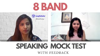 IELTS Speaking test band score of 8 with feedback Video call [upl. by Tibbetts238]