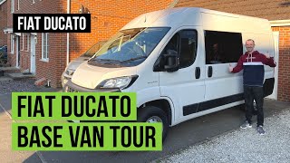 Fiat Ducato Base Van Tour  UK SelfBuild Campervan Conversion [upl. by Prud467]