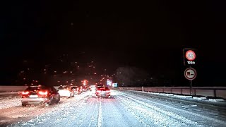 🚨🚔 Verkehrschaos wegen Schnee auf A 861 und A 98 Livebericht vor Ort 21112024 [upl. by Francoise]