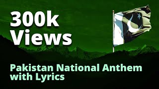 Pakistan National Anthem with Lyrics  Sui Dhagha [upl. by Acireed]