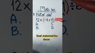 Soal matematika dasar pembahasansoalcpns matematika soalskdcpns soalcpns maths contohsoalcpns [upl. by Limber]