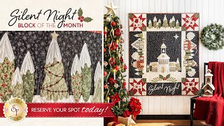 Introducing Silent Night BOM  Shabby Fabrics [upl. by Aja]