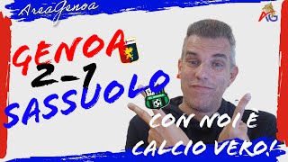 Con noi è calcio vero  GenoaSassuolo 21 [upl. by Joost]