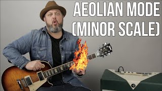 Lead Guitar Lesson  Modes Aeolian Scale Study For Guitar [upl. by Yael]