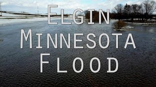 Elgin Minnesota Flooding March 15th 2019 DJI Platinum Pro 4k Bing Err [upl. by Eehtomit]