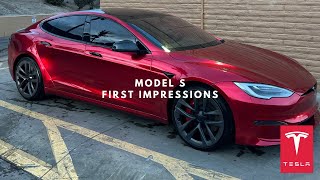 2024 Tesla Model S First Impressions From a Model 3 amp Y Owner [upl. by Rowe]