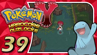 POKÉMON Y Hardcore Nuzlocke 39 Kampf gegen Kalem im Sumpfgebiet [upl. by Eecal913]