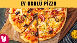 Ev Usulu Pratik Pizza Tarifi  Anne Pizzası [upl. by Hetti630]