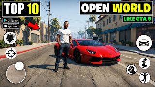 Top 10 Best Open World Games For Android 2024  Best Open World Mobile Games [upl. by Garnes]