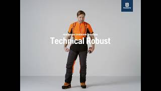 Husqvarna chainsaw trousers  Technical Robust [upl. by Eirod]