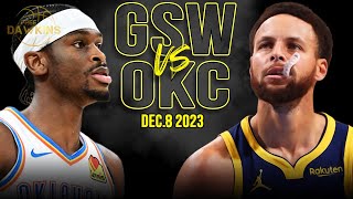 Golden State Warriors vs OKC Thunder Full Game Highlights  December 8 2023  FreeDawkins [upl. by Jews]