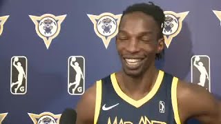 Hasheem Thabeet interview at Mad Ants media day on 103119 [upl. by Eenolem]