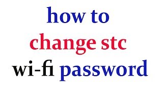 how to change stc modem wifi password hindi urdu [upl. by Elsi]