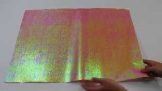 Orange Peel Iridescent Paper [upl. by Acnalb]