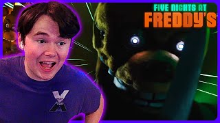 Xman 723 Reaction  Five Nights At Freddys Movie Official Trailer [upl. by Lerrehs]