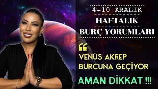 Nurcan Vecigün ile 410 Aralık Haftası Burç Yorumları [upl. by Ikcaj]