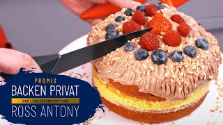 Schichtung zum Schluss Die Vollendung von Ross Antonys Kuchen  33  Promis Backen Privat  SAT1 [upl. by Oijres]