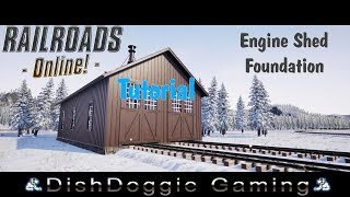 Engine Shed Foundation Tutorial  Railroads Online [upl. by Iznil]