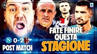 🔴 NAPOLI  BOLOGNA 0  2 postpartita seriea ⚽ live [upl. by Beaulieu587]