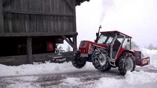 Schneechaos Osttirol 2014  Traktor Wheely [upl. by Lifton]