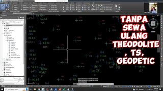 Membuat atau add Titik ukur Theodolite Total Station Geodetik tanpa survey ulang [upl. by Atinomar948]