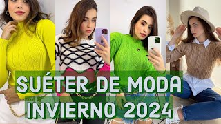 Suéter de moda invierno 2024 suéteres en tendencia 🧡 2024 [upl. by Nesiaj]