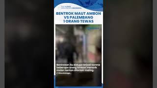 Viral Bentrok Maut Massa Ambon vs Palembang di Jakarta Utara Diduga Tarik Motor Diteriaki Maling [upl. by Nnoryt]