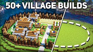 50 Build Ideas for your Minecraft Village [upl. by Airres]