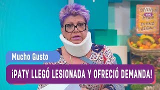 ¡Paty llegó lesionada y demandará al panel  Mucho gusto 2017 [upl. by Enitsenre470]